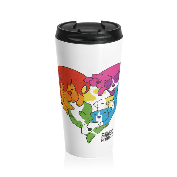 Stainless Steel Travel Mug | PRIDE | Love Knows No Breed