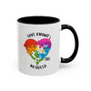 Love Knows No Breed Accent Coffee Mug (11oz, 15oz)