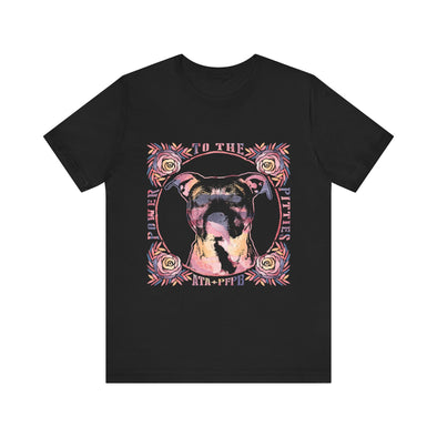 ATA x Pinups for Pitbulls POWER TO THE PITTIES tee | Unisex Jersey Short Sleeve Tee