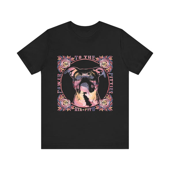 ATA x Pinups for Pitbulls POWER TO THE PITTIES tee | Unisex Jersey Short Sleeve Tee