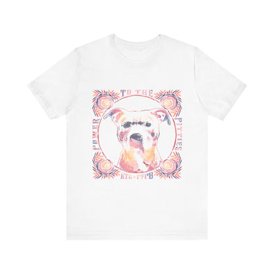 ATA x Pinups for Pitbulls POWER TO THE PITTIES tee | Unisex Jersey Short Sleeve Tee