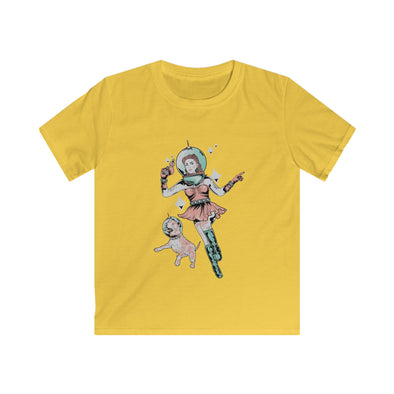 Kids Softstyle Tee| Pin Up Space Dog