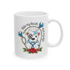 Take My Leash, Not My Life, Sailor Pup, White Ceramic Mug, 11oz