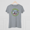 Educate, Don't Discriminate | Women's Triblend Tee | Blue Pit Bull in glasses | By Pittie Chicks