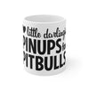 Pinups for Pitbulls, Inc. 3 Face Logo Text | Coffee Mug | Accessory