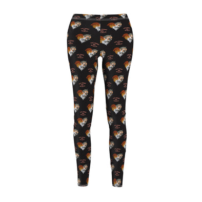 Women's Cut & Sew Casual Leggings | Love Knows No Breed | Pittie Pile Brindle