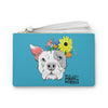 Clutch Bag | NotreBrut Pit Bull with Flowers