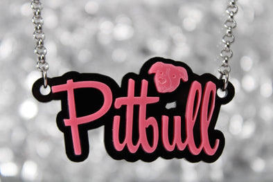 Pitbull Nameplate Necklace