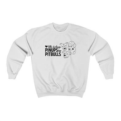 Unisex | Pinups For Pitbulls 3 Face Logo | Crewneck Sweatshirt
