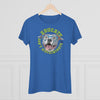 Educate, Don't Discriminate | Women's Triblend Tee | Blue Pit Bull in glasses | By Pittie Chicks