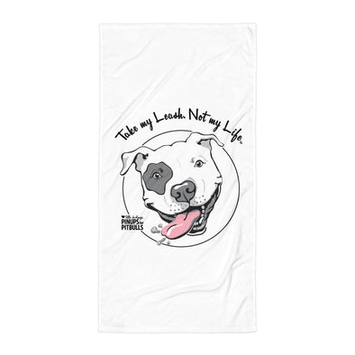 Towel | Take My Leash (Dog Face Logo)