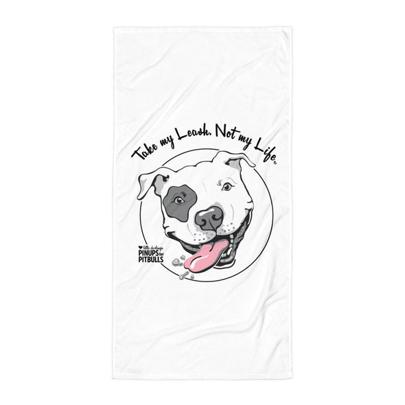 Towel | Take My Leash (Dog Face Logo)