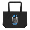 NOT A THREAT Large organic tote bag