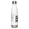 Pinups for Pitbulls Logo Stainless Steel Water Bottle