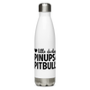 Pinups for Pitbulls Logo Stainless Steel Water Bottle