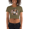 Roller Gals and their Doggy Pals by Almonte Studio| Women’s Crop Tee